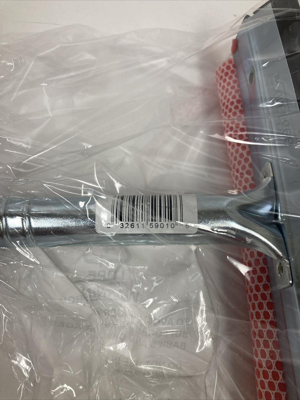 New Ettore 10 In. Rubber Window Glass Squeegee W/nylon scrubber Model: 59010
