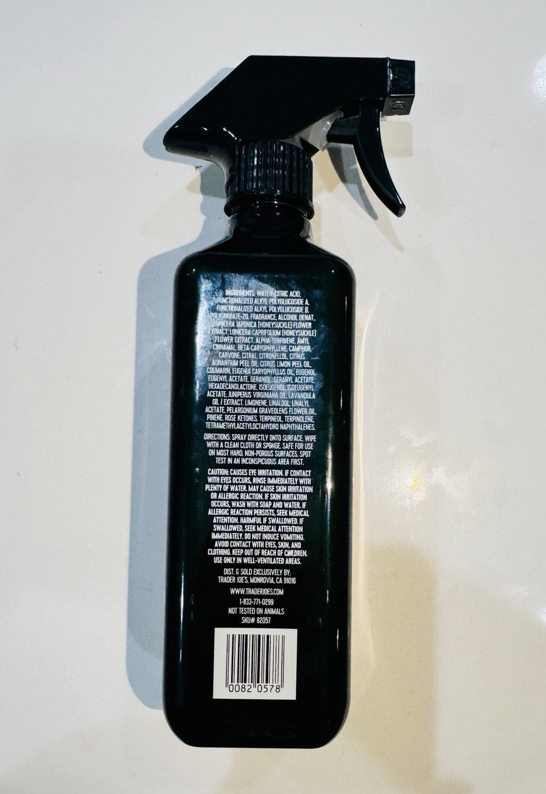 Trader Joe’s BERGAMOT & VETIVER SCENTED MULTI-PURPOSE CLEANER Spray Holiday New