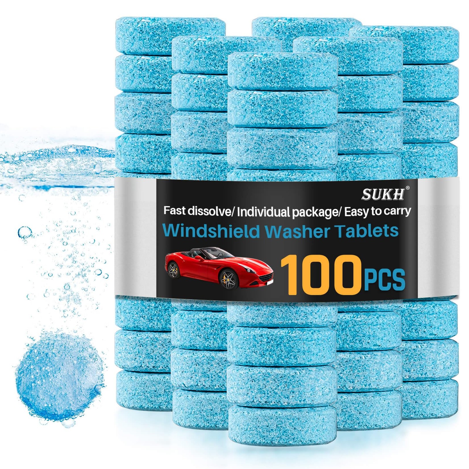 Car Windshield Washer Tablets Washer Fluid Tablets Glass Cleaner Concentrate…