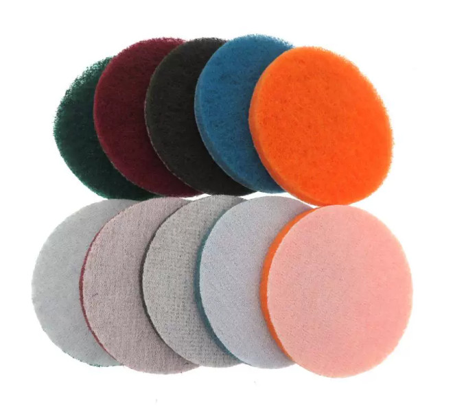 Circular industrial scouring pad Metal wood deburring Polishing Clean and polish