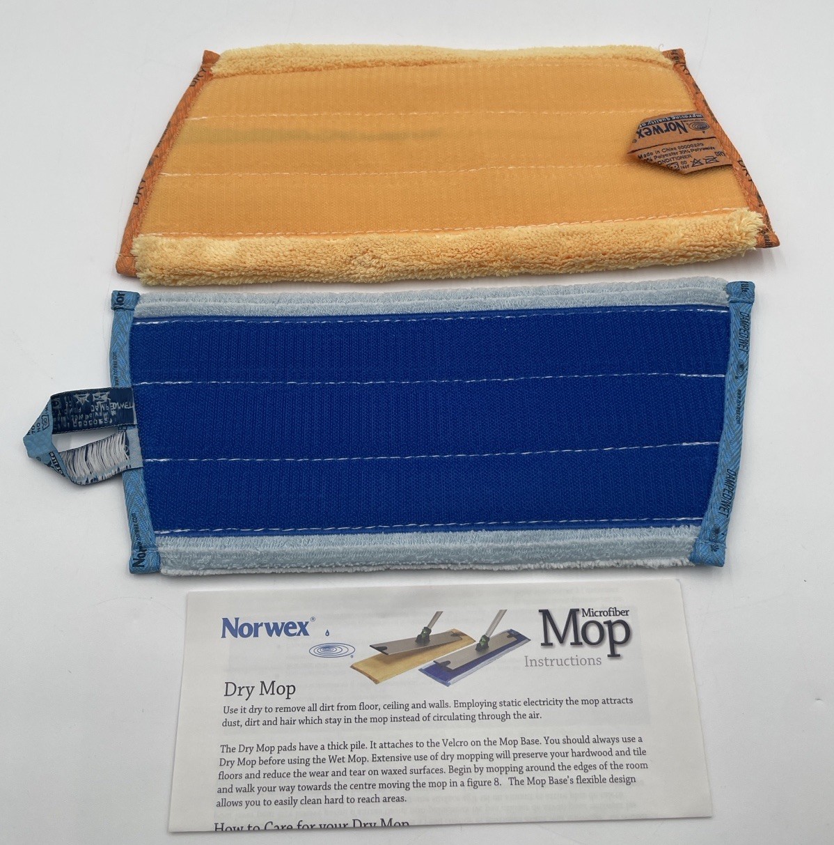 Norwex Mop Refills Floor Pad Cleaning Microfiber Dry Wet Sweeper Cleaner
