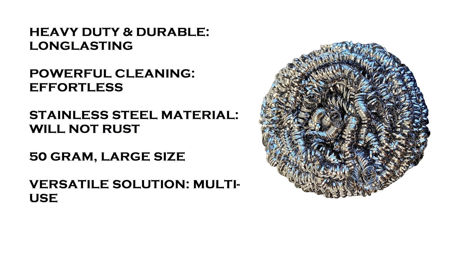 Premium Stainless Steel Scouring Pads [Large 50 Gram] | Heavy Duty 12 Pack | …