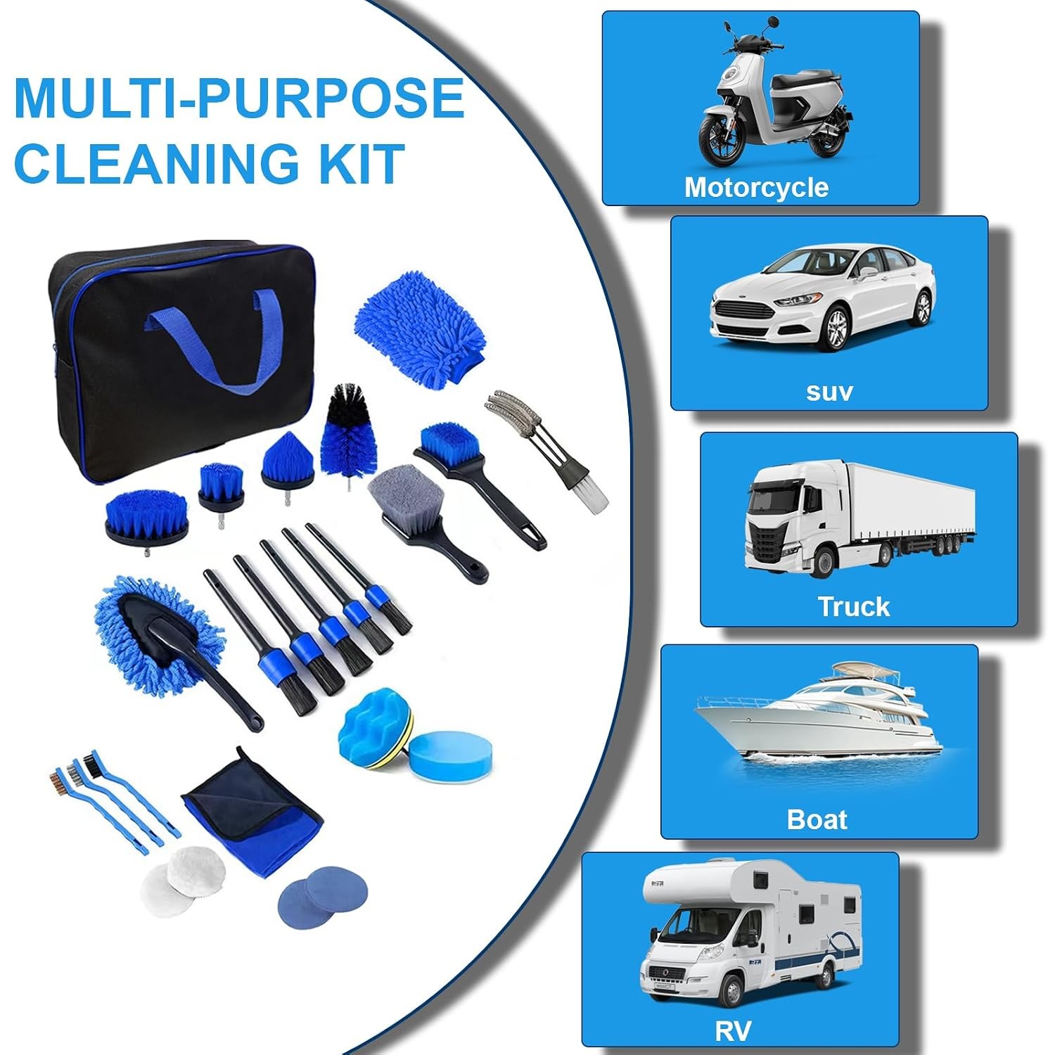Car Detailing Kit Auto Detailing Brush Set Cleaning Kit Brushes Wash Tools