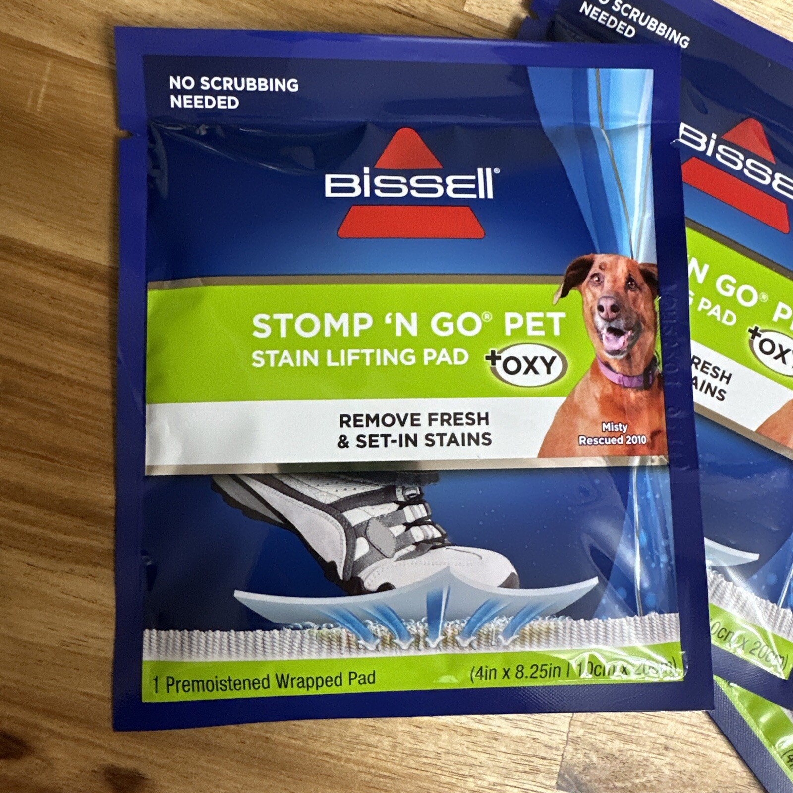 3 Packs New Bissell Stomp N Go Pet Stain Lifting Pads +Oxy For Dog or animal