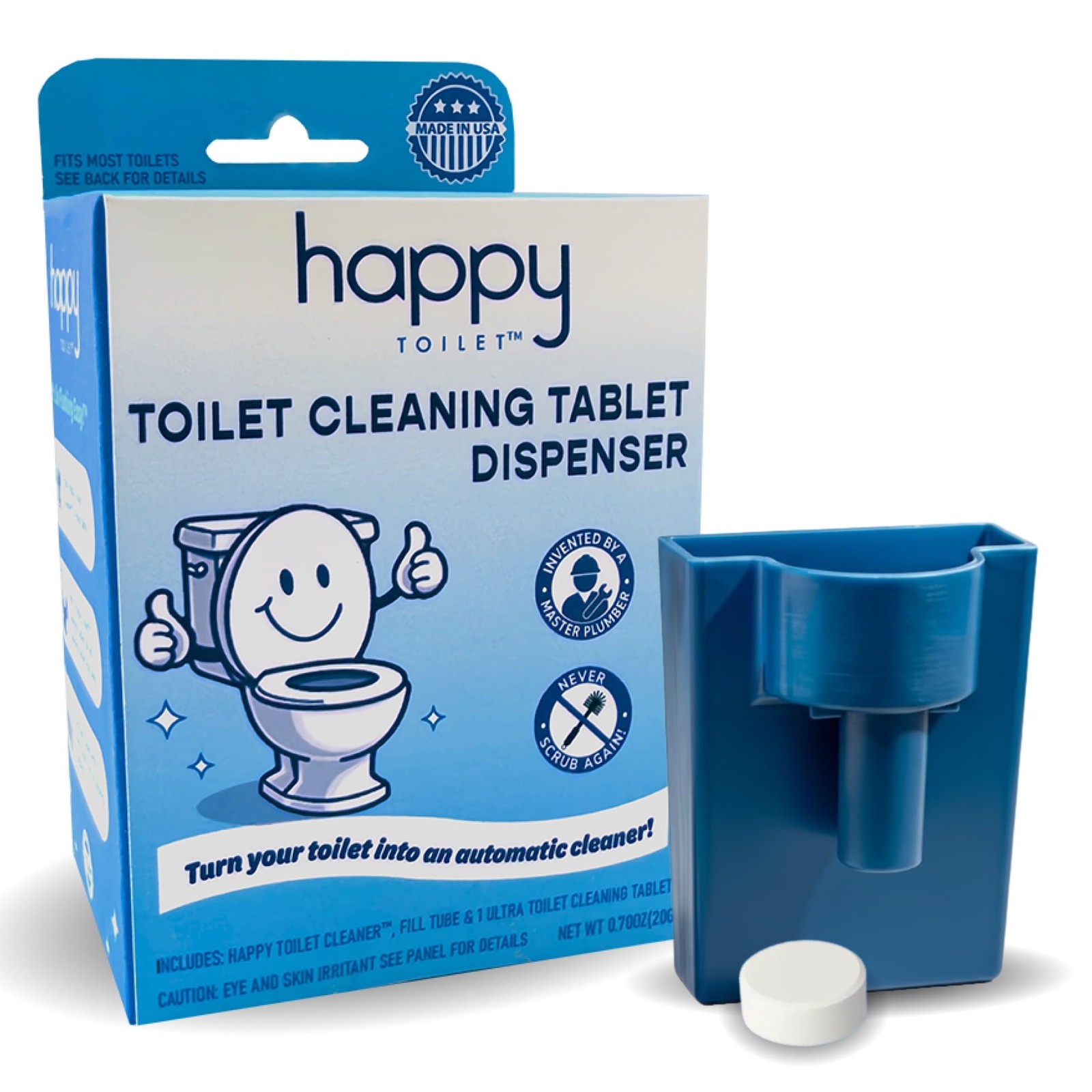 Happy Toilet Cleaner Automatic Toilet Bowl Cleaner – Easy to Install Toilet T…
