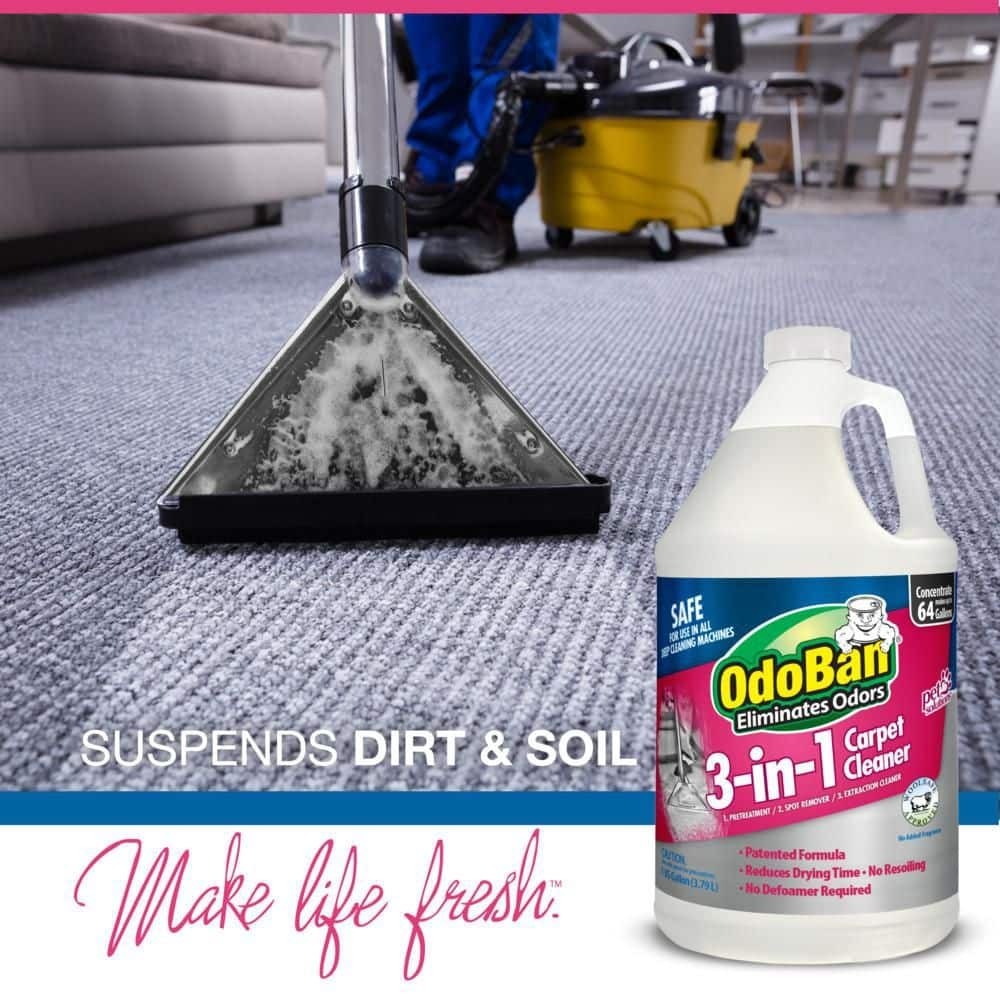 1 Gal. 3-In-1 Carpet Cleaner, Concentrated Carpet Cleaning Solution, EPA Safer C