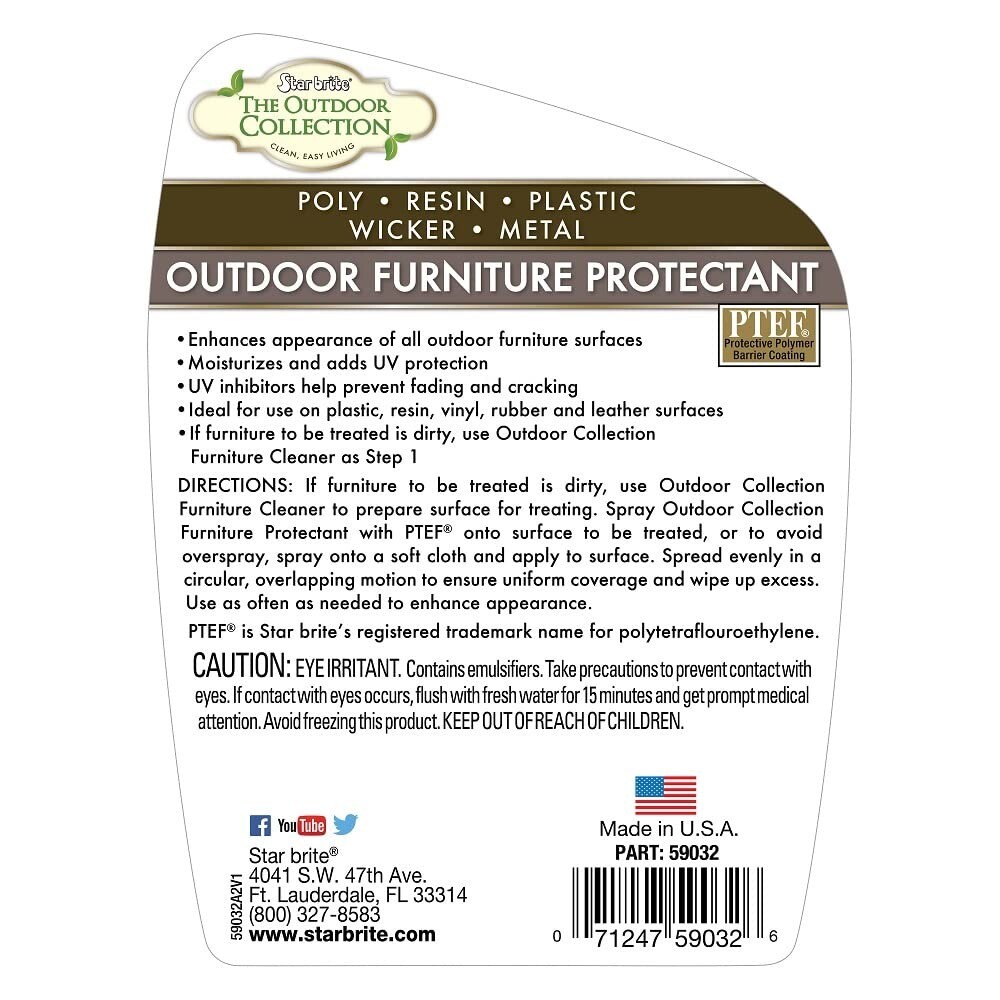 32oz Outdoor Furniture Protectant Spray with UV Protection & Tropical Scent