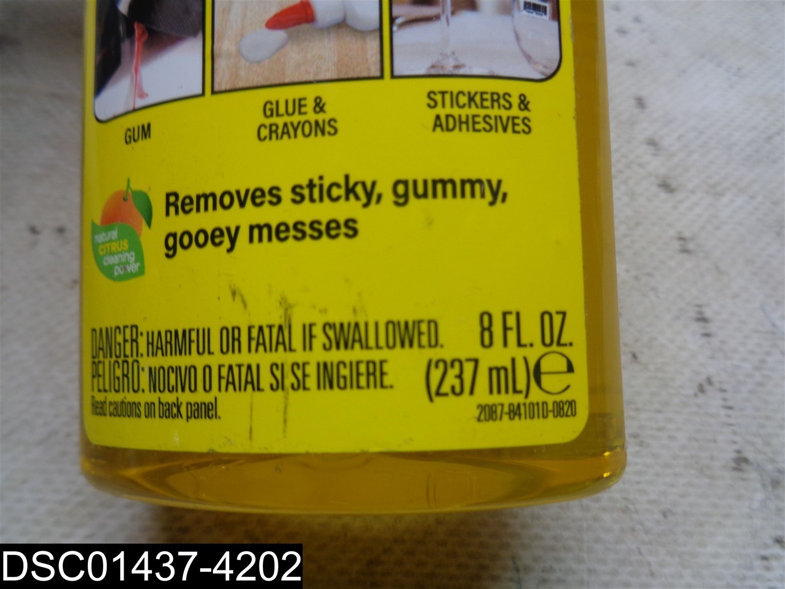 8 FL OZ Goo Gone Goo & Adhesive Remover 070048771125