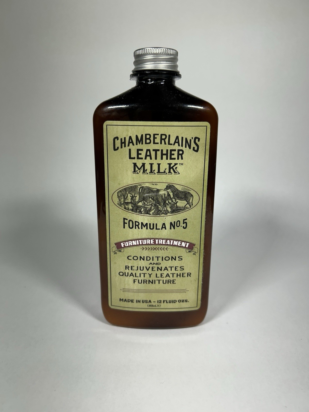 (Used- Half Full) Chamberlain’s Leather Milk Furniture Treatment Leather Cleaner