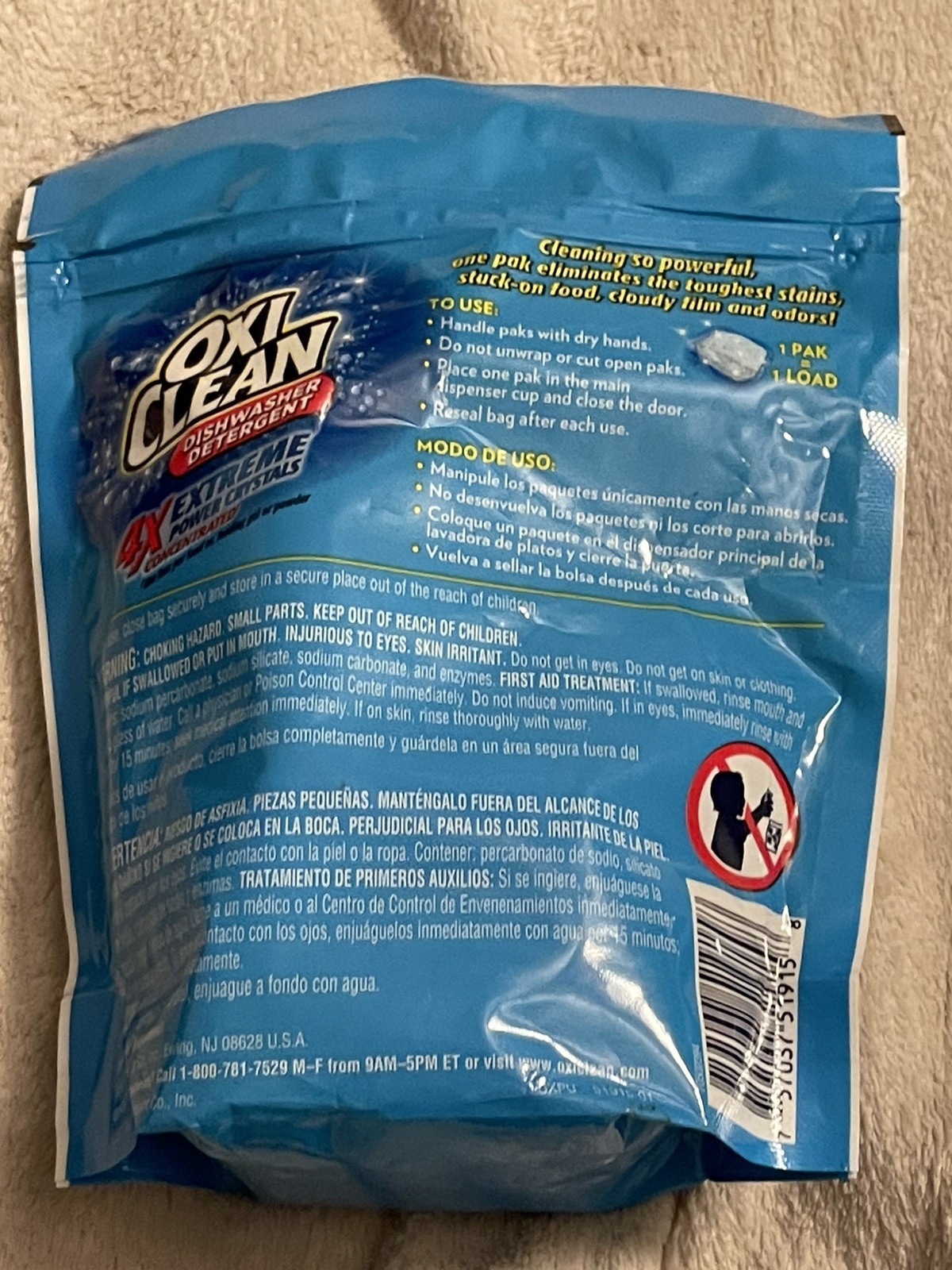 Oxi Clean Dishwasher Detergent 4X Extreme Power Crystals 16ct New Discontinued