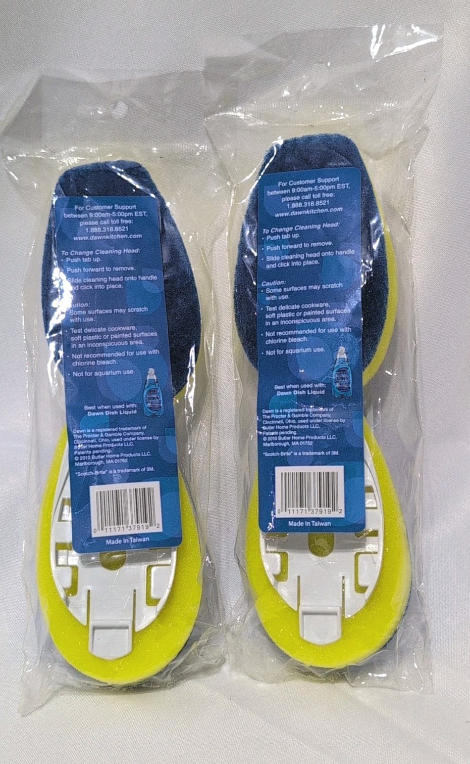 Dawn Dishwand Replacement Refills 437919 Fits Scotch Brite Wand NEW 2 Pk 4 Total