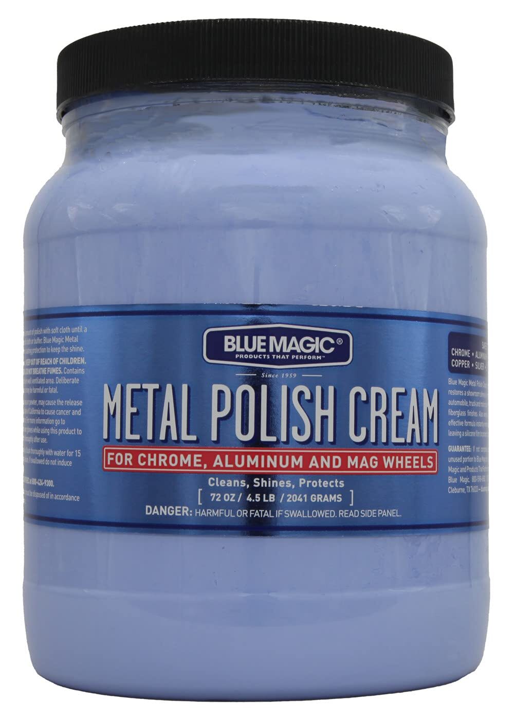 Blue Magic 550 Metal Polish Cream, 72.oz Jar