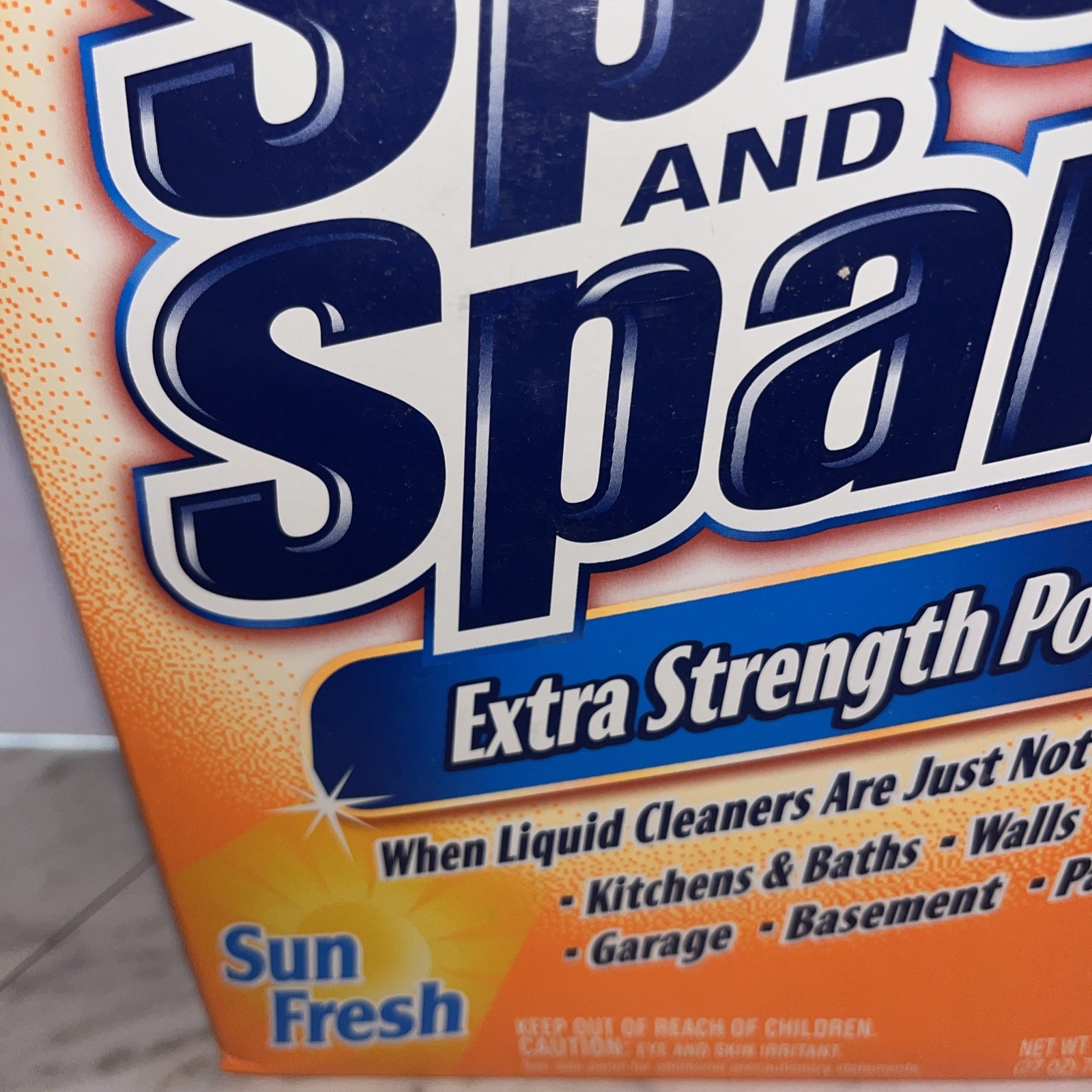 Spic and Span® Extra Strength Powder: Sun Fresh Brand New – 27 Ounces – Unopened