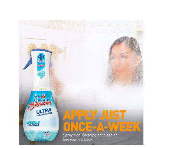 3 Pack Wet & Forget Shower Ultra Cleaning Mist Fresh Scent 16.9oz Weekly Cleaner