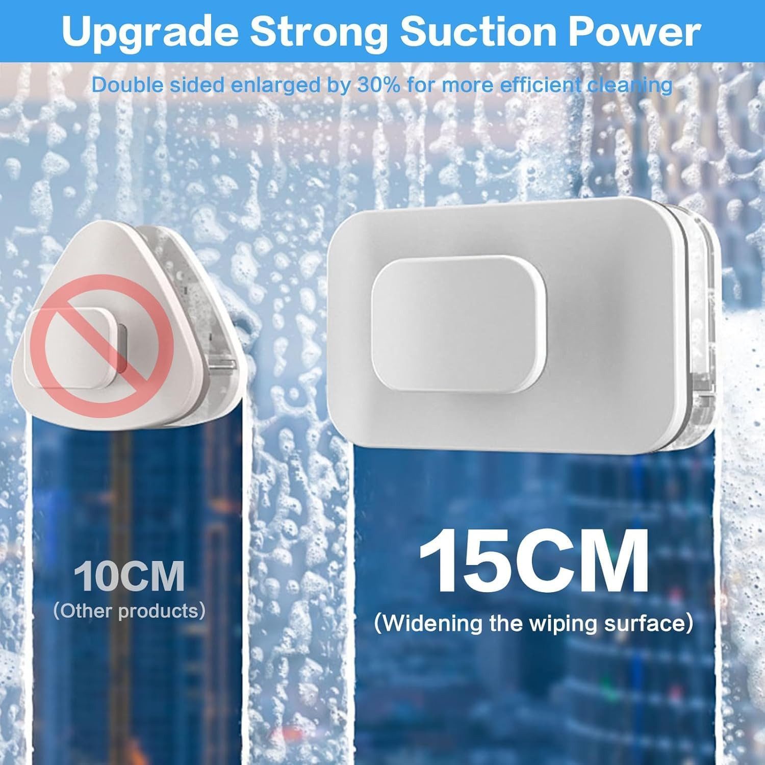 Magnetic Window Cleaner Tool for 3-10mm Glass – Double-Sided Cleaning Magic