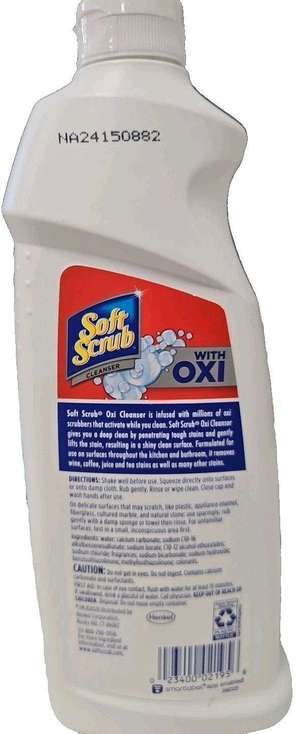 Soft Scrub Multi-Purpose Cleanser with OXI, Surface Cleaner, 24 Ounce
