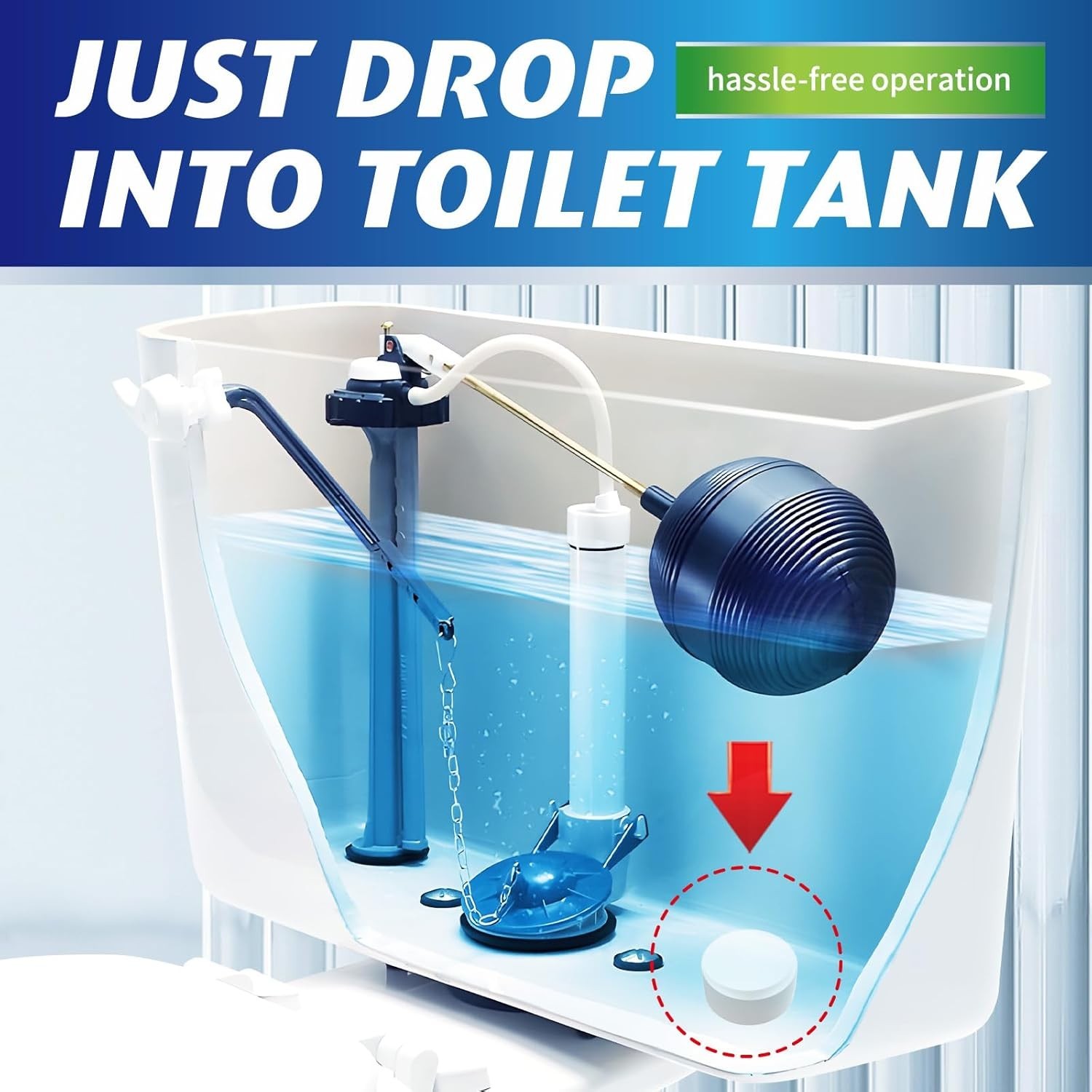 Toilet Bowl Cleaner Tablets 20 PCS – Automatic Toilet Bowl Cleaners with Bleach,