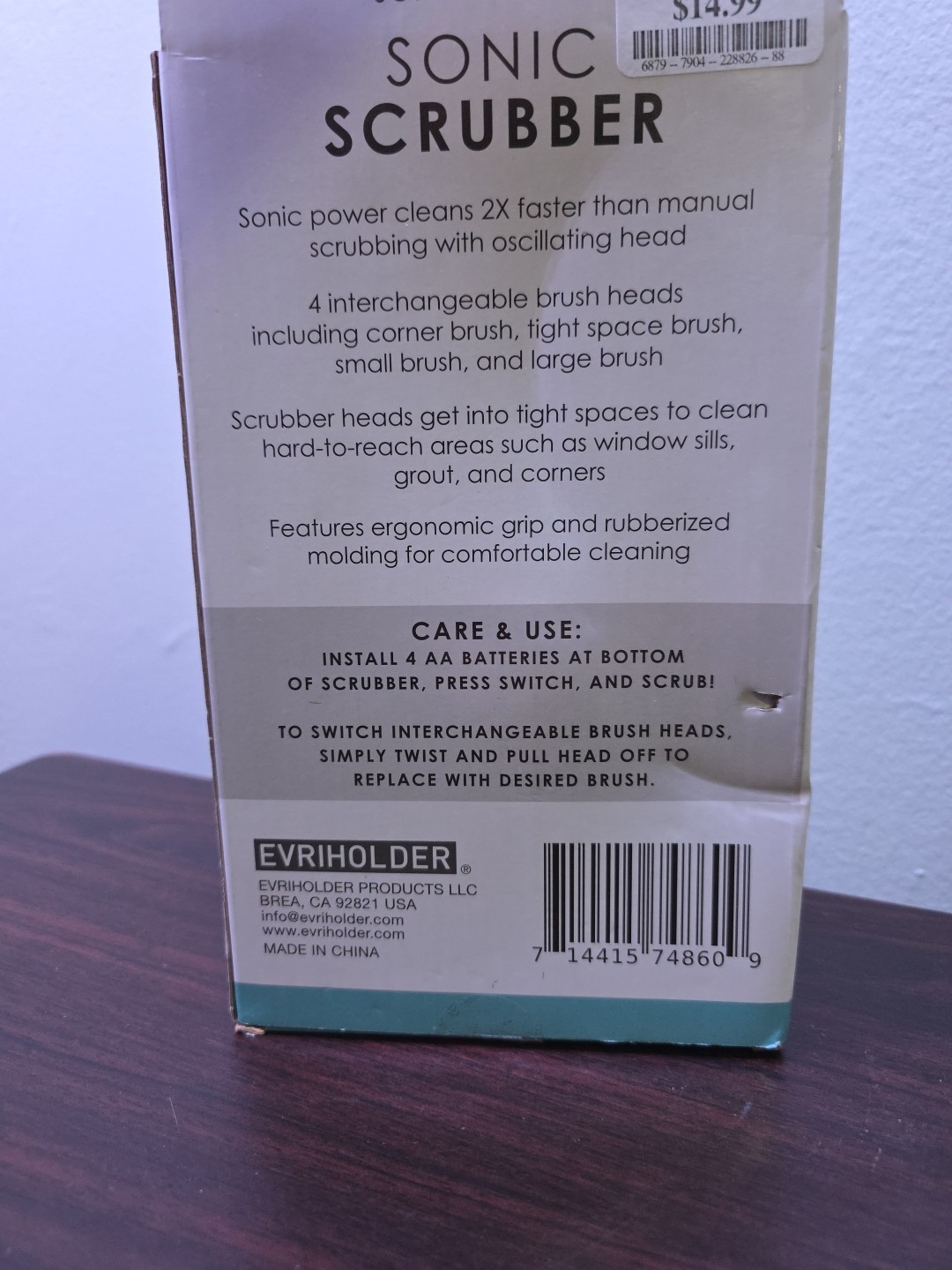 Household Cleaning Brush – Electric Scrubbing Brush – Home, Kitchen & Bathroom