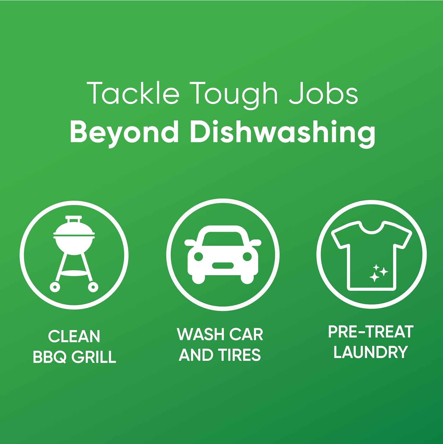 Ultra Strength Liquid Dish Soap, Cuts Grease and Grime, No Soaking Needed, Power