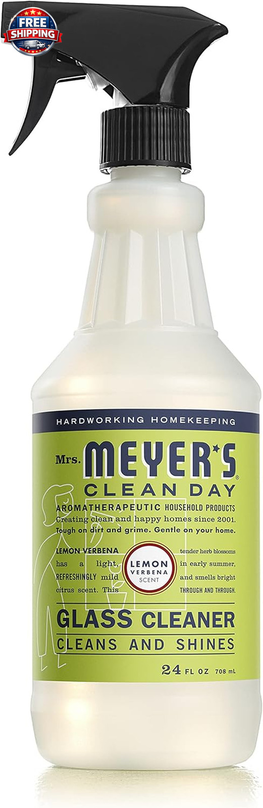Mrs. Meyer’S Mirror & Window Cleaner, Great for Indoor & Outdoor Glass Surfaces