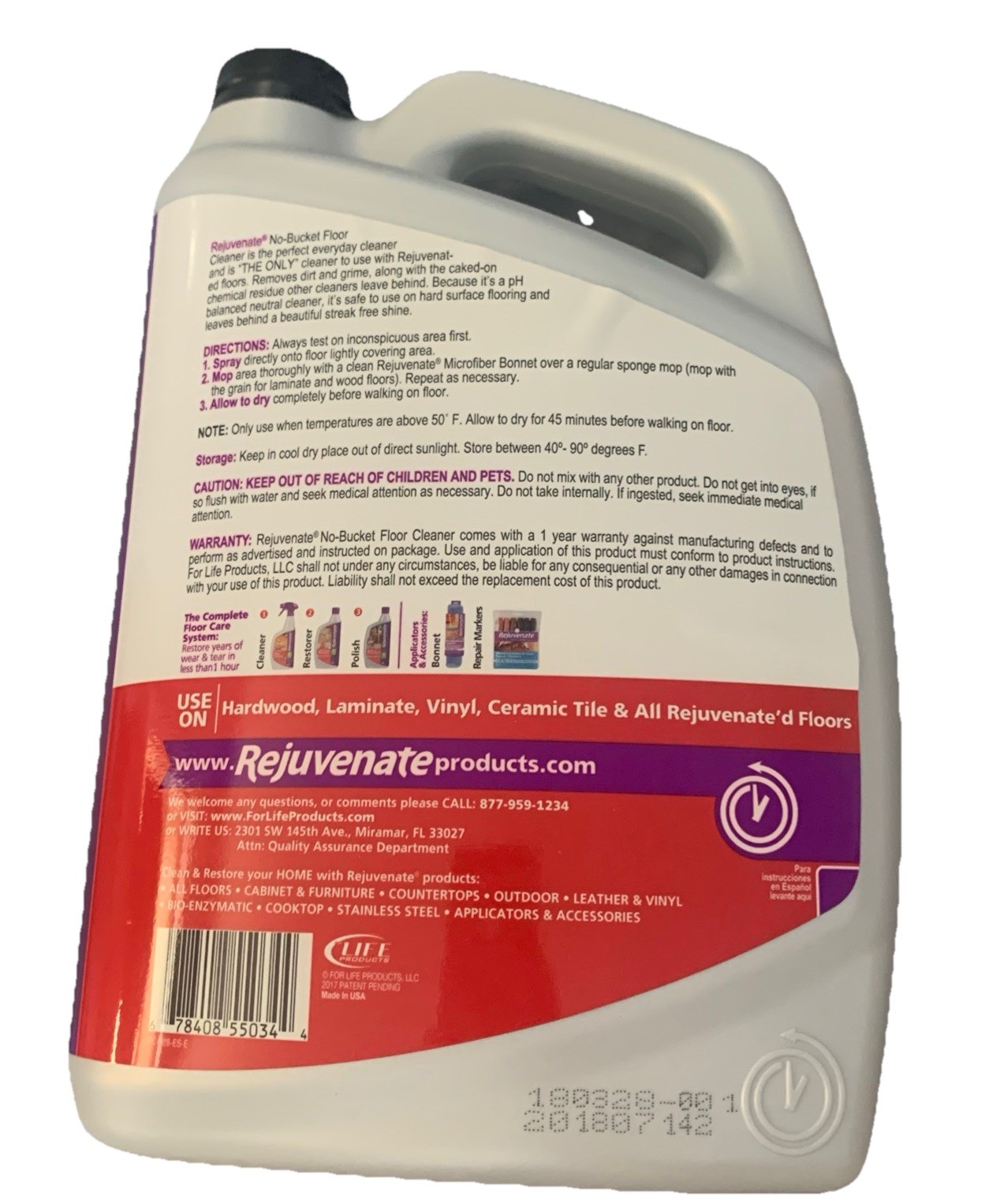 Rejuvenate® No Bucket Floor Cleaner- 128 oz