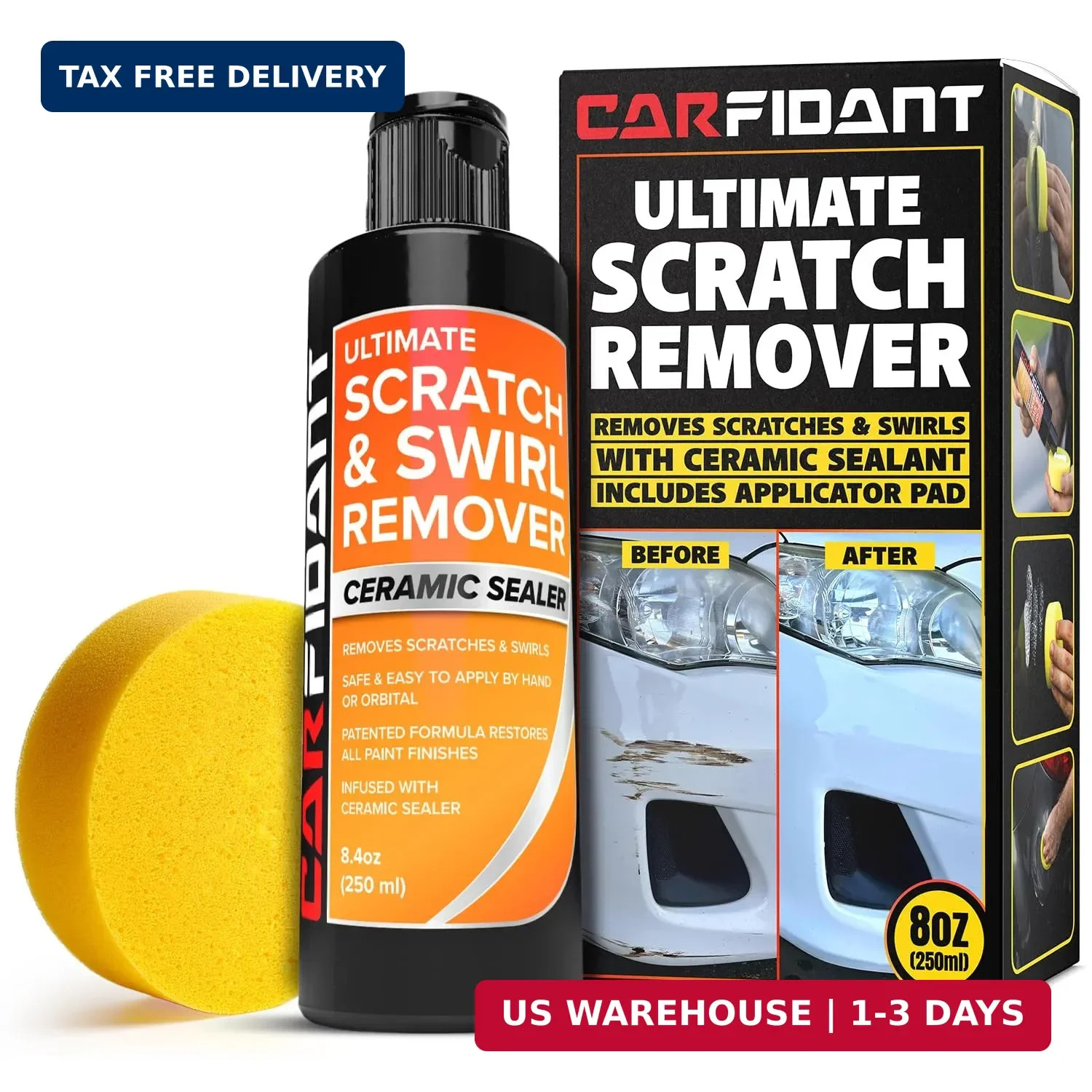 Carfidant Scratch Repair and Swirl Remover – Car Paint Scratch Remover & Restore