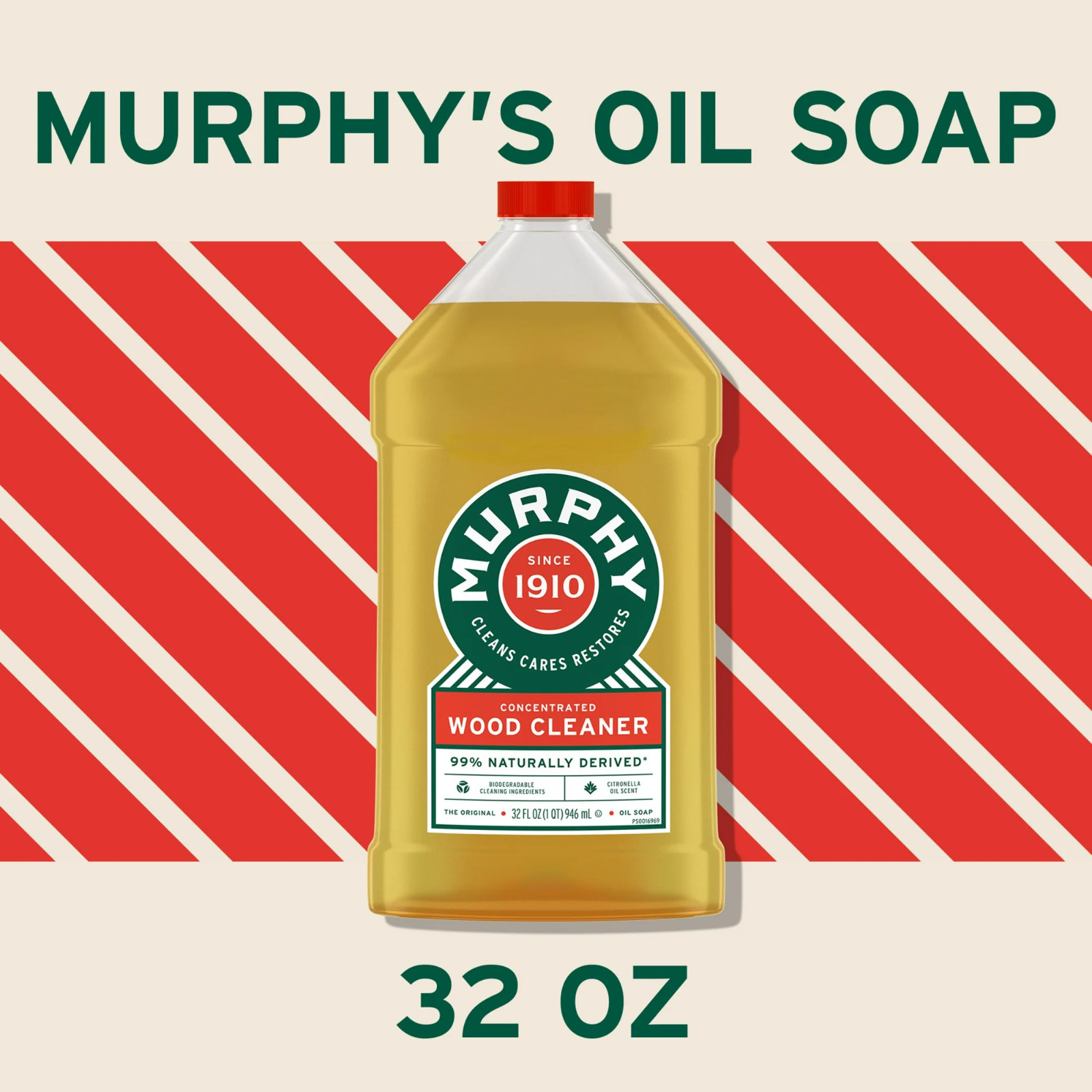 Murphy Oil Soap Wood Cleaner, Original 32 Fluid Ounce-Free Shipping