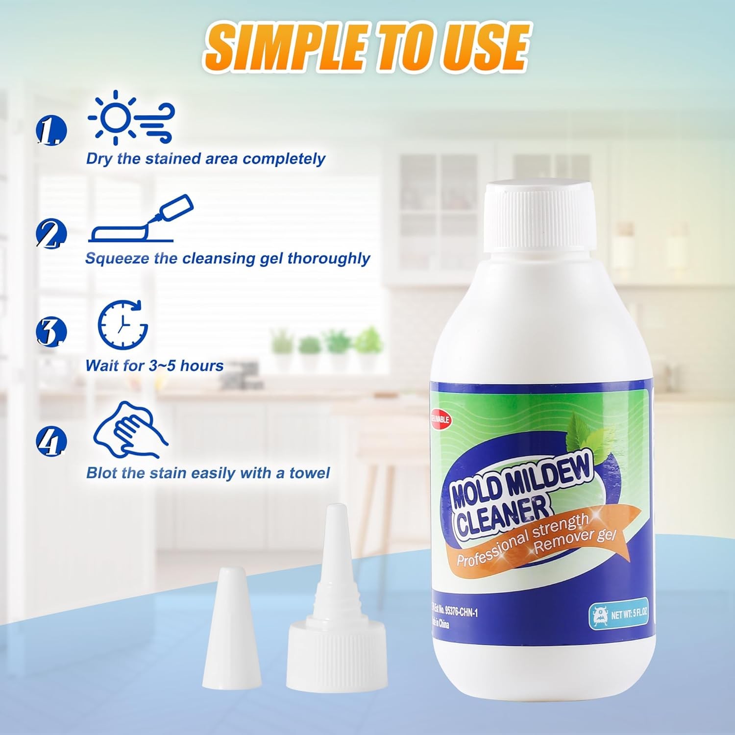 Home Stain Cleaner Gel Effective Black Stain Remover Household Cleaner Gel for