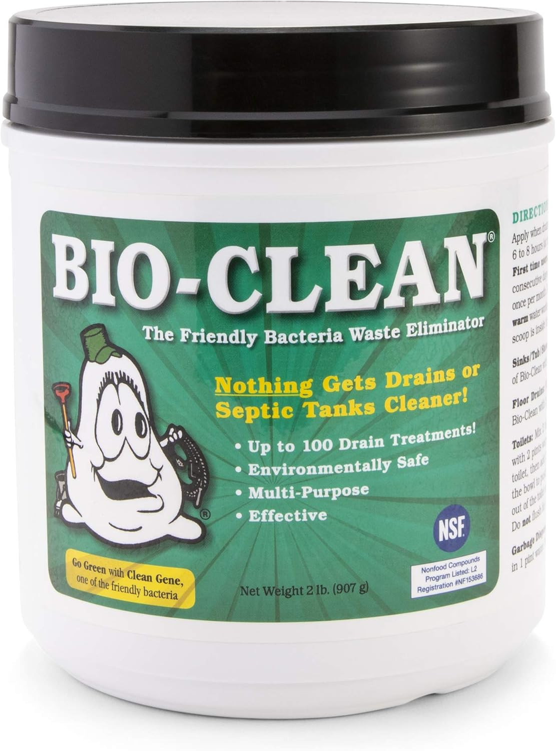 Drain Septic 2# Can Cleans Drains- Septic Tanks – Grease Traps All Natural and 1