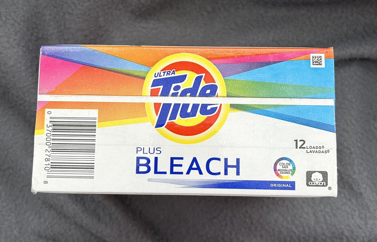 2 Tide Plus Bleach Acti-Lift Crystals Laundry Detergent Powder 21 oz each New