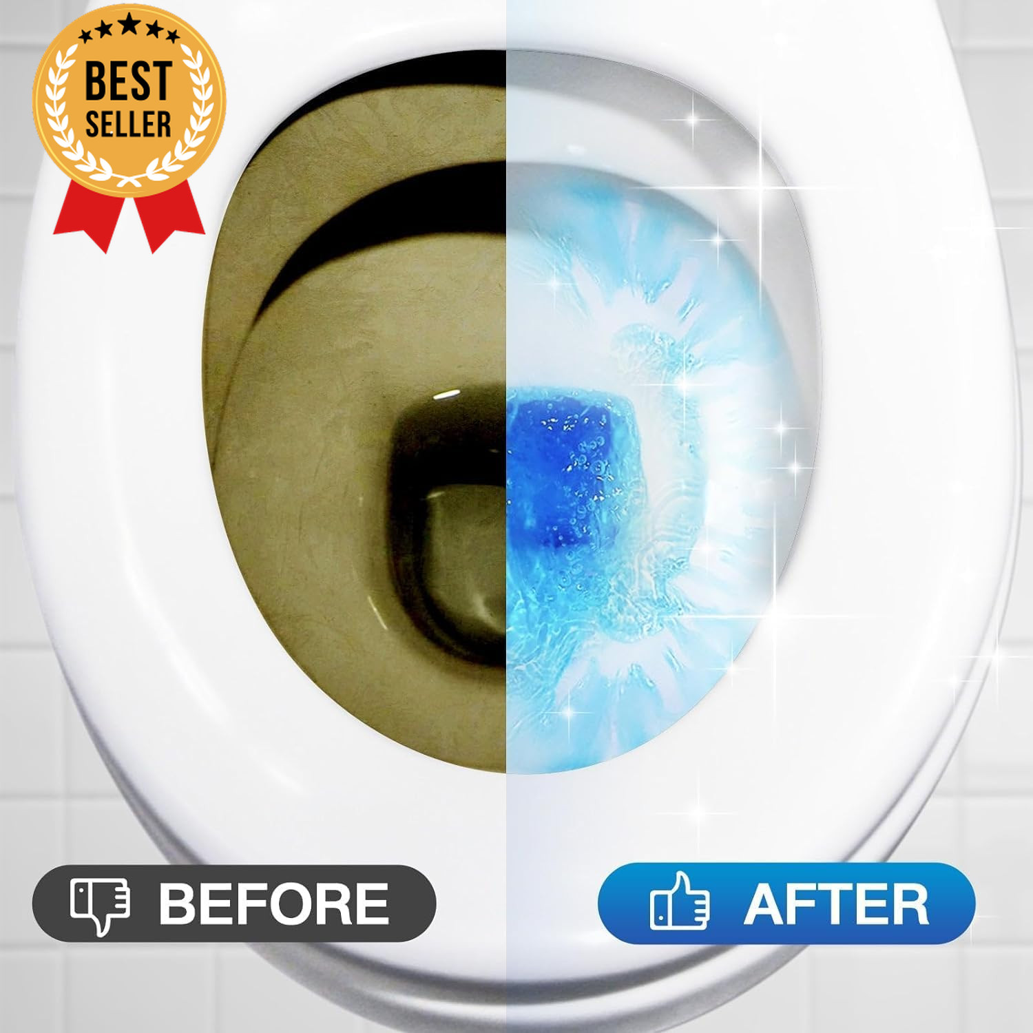 Automatic Toilet Bowl Cleaner Tablets 12 Pack Bathroom Tank Cleaner VA-T165