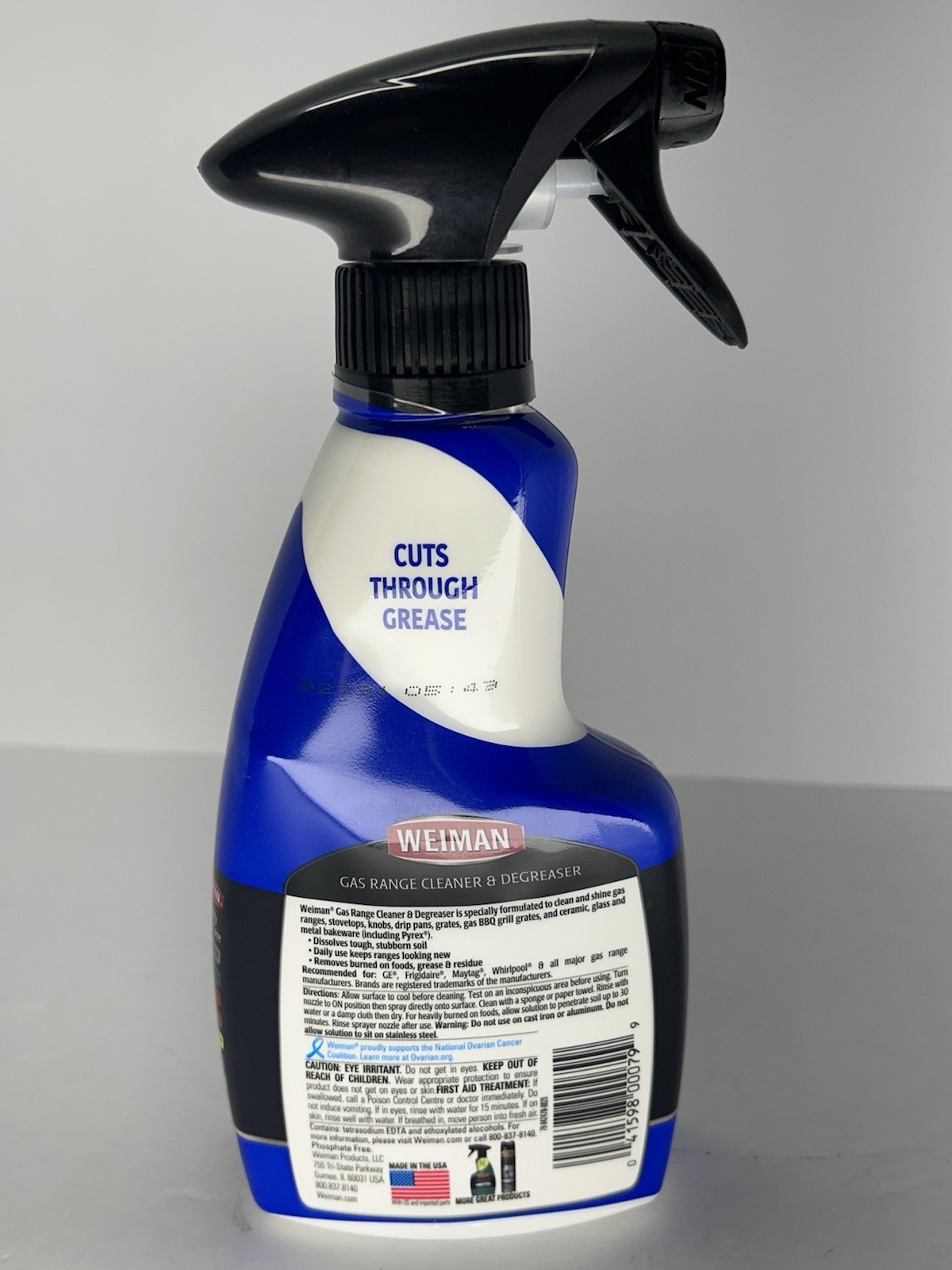 Gas Range Stove Cleaner Weiman 12oz HEAVY DUTY Ceramic CLEANER DEGREASER NEW