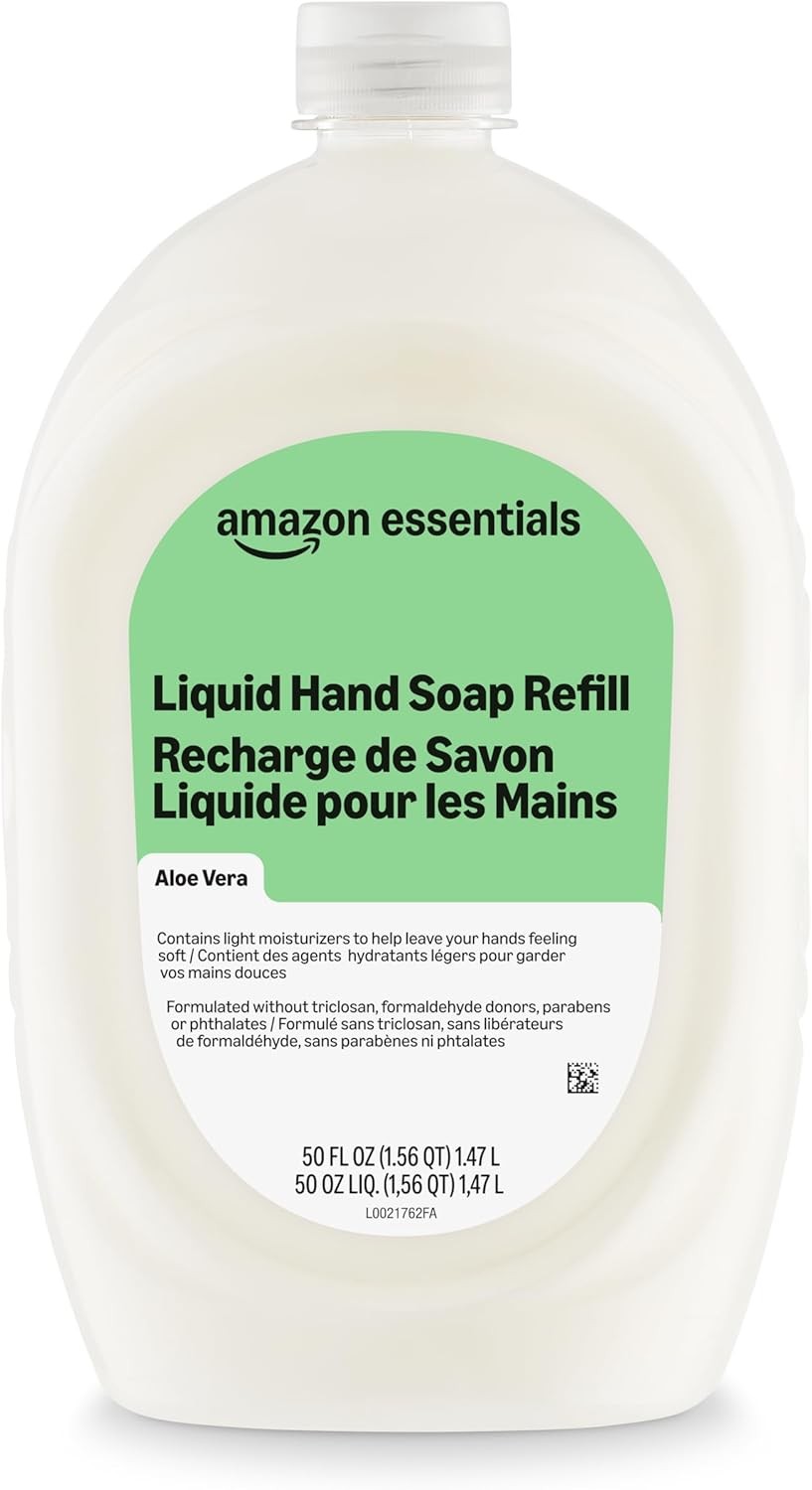 Liquid Hand Soap Refill, Aloe Vera, Formula, 50 Fl Oz, Pack of 1