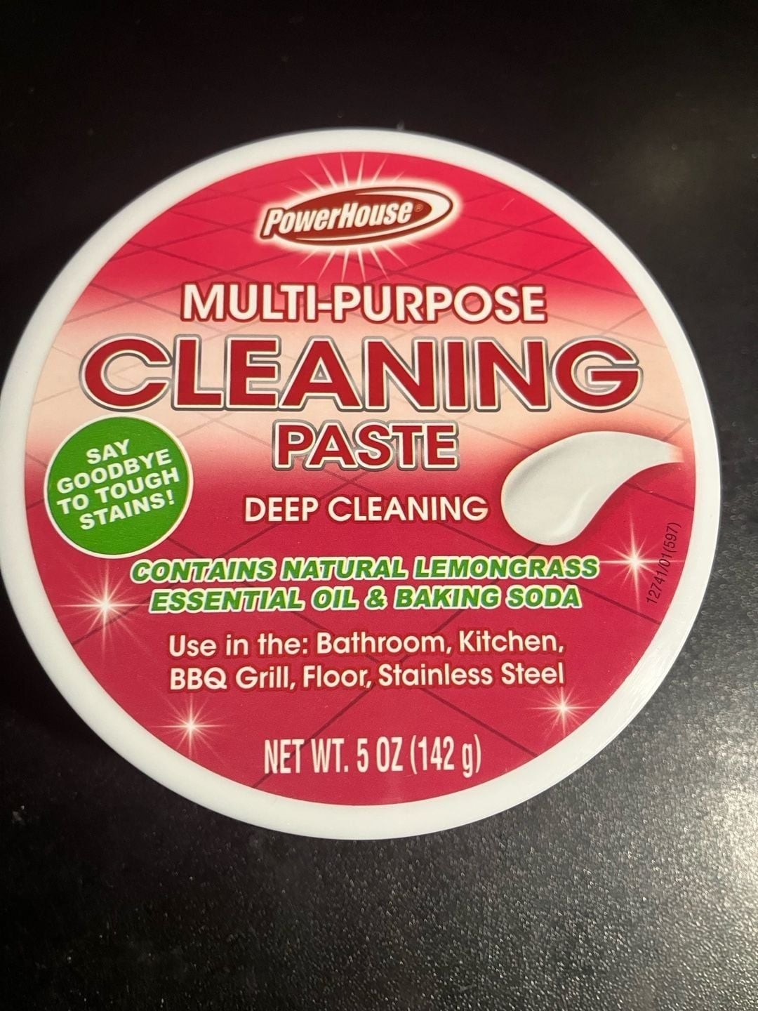 POWERHOUSE Multi-Purpose Cleaning Paste, 5 oz – Lemongrass & Baking Soda