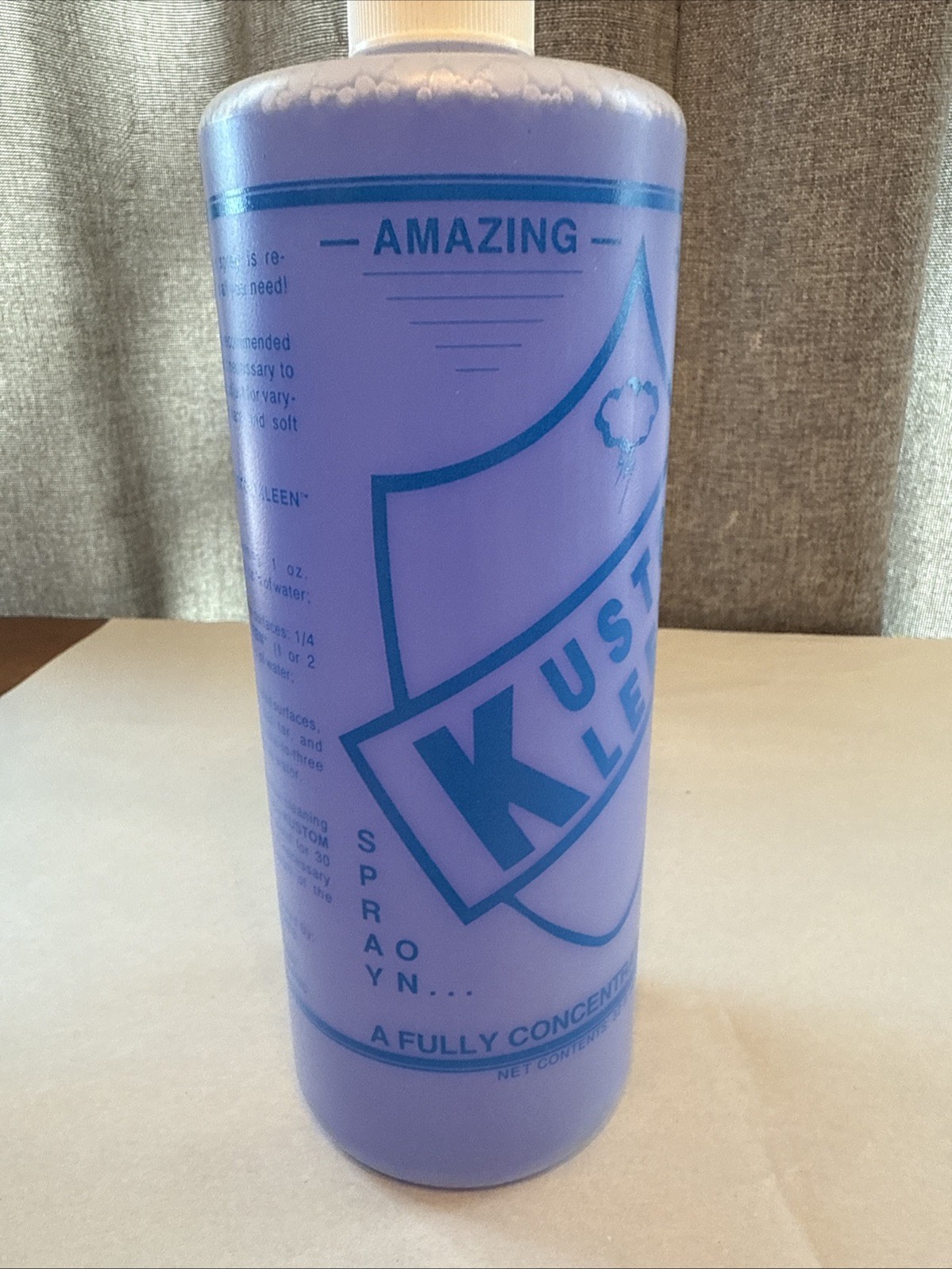 Kustom Kleen Fully Concentrated Cleaner 1 Quart Bottle Spray On Wipe Off Custom