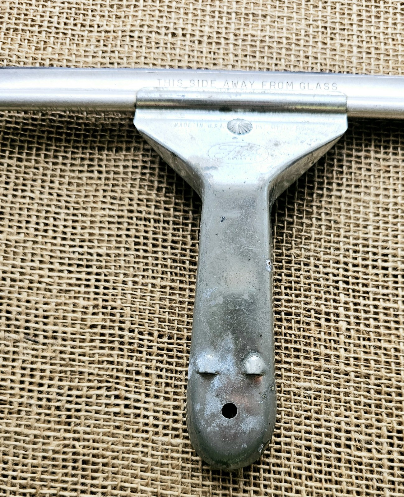 Vintage Fuller Brush Co Metal Squeegee USA 9.25″ Blade