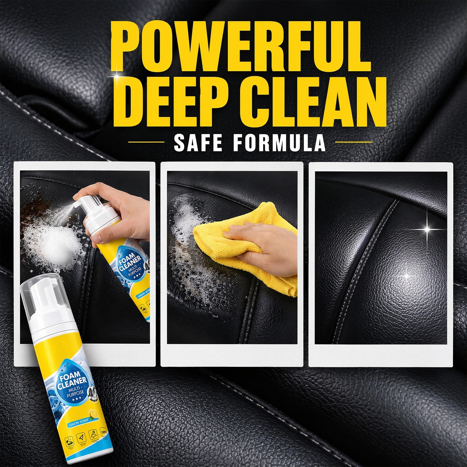 4-in-1 Multi-Enzyme Foam Cleaner 5oz All-Purpose for Car Kitchen Bathroom Sofa
