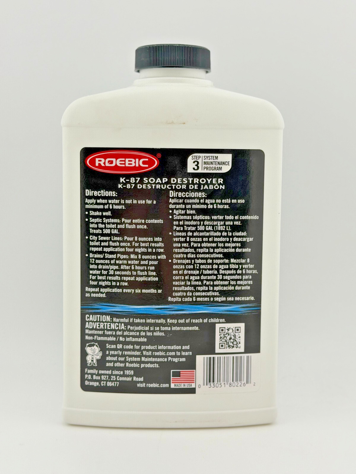 Roebic 32 Oz. Soap Destroyer Drain Opener & Cleaner Professional Strength