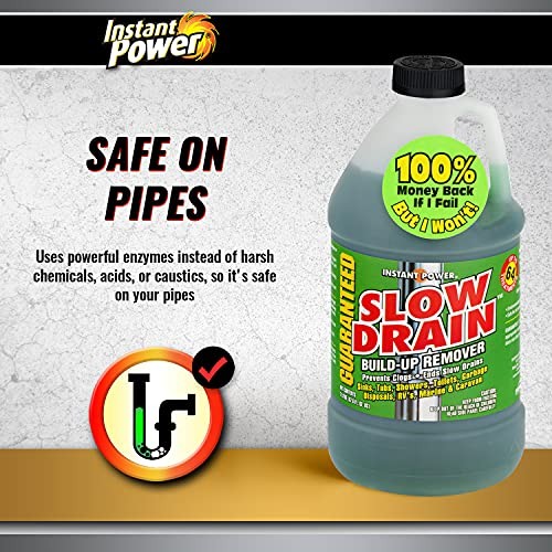 Slow Drain Build Up Remover – Prevents Clogs, Ends Slow Drains for 2 Liter