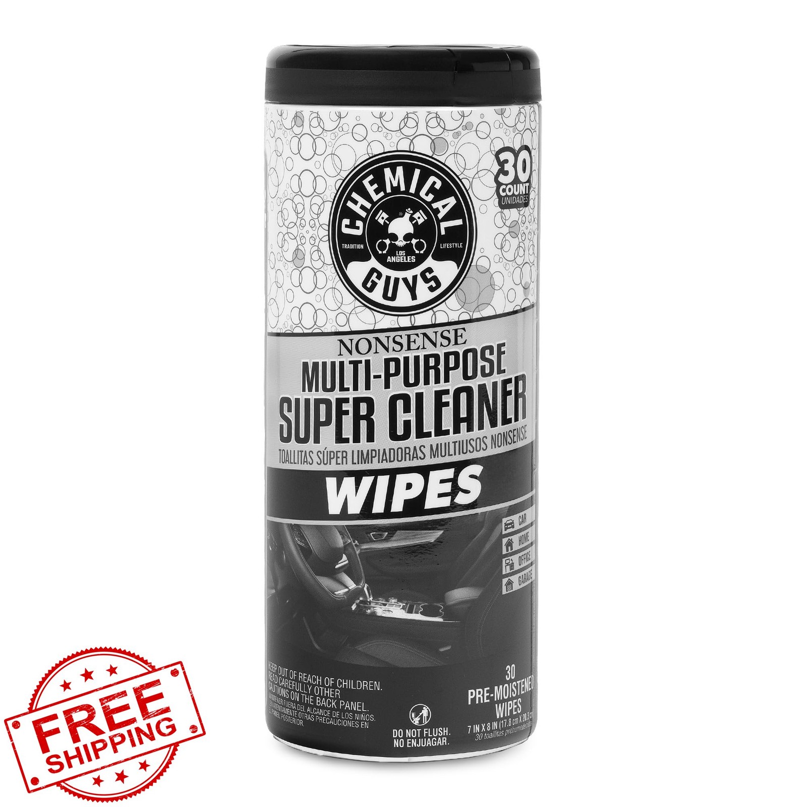 Chemical Guys Nonsense All Purpose Cleaner Wipes 30 Count