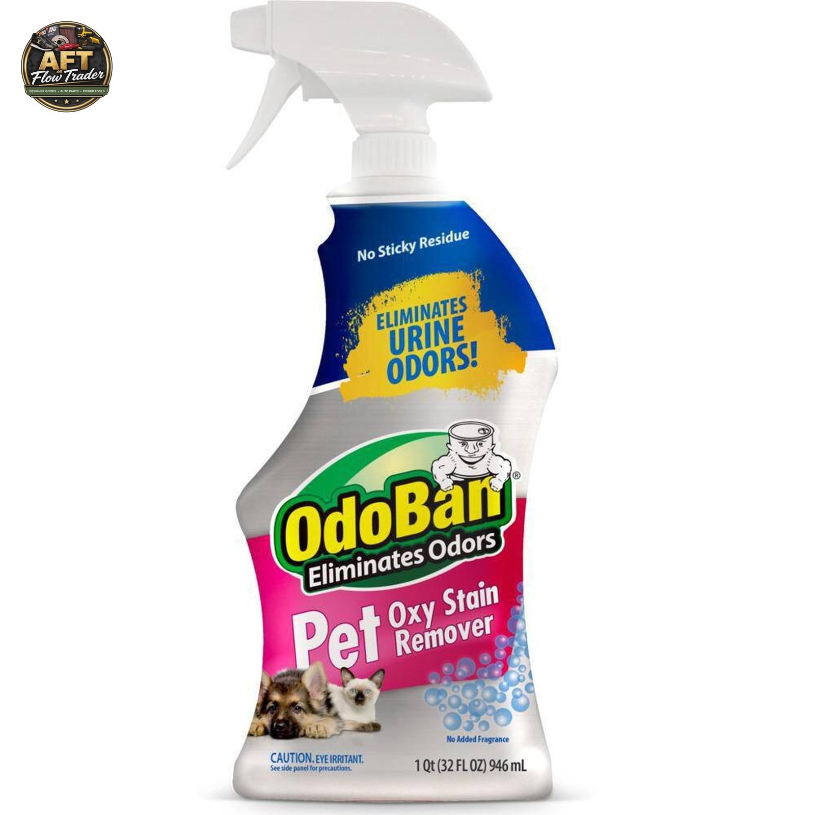 OdoBan 32 oz. Pet Oxy Stain Remover, Fragrance Free (6-Pack)