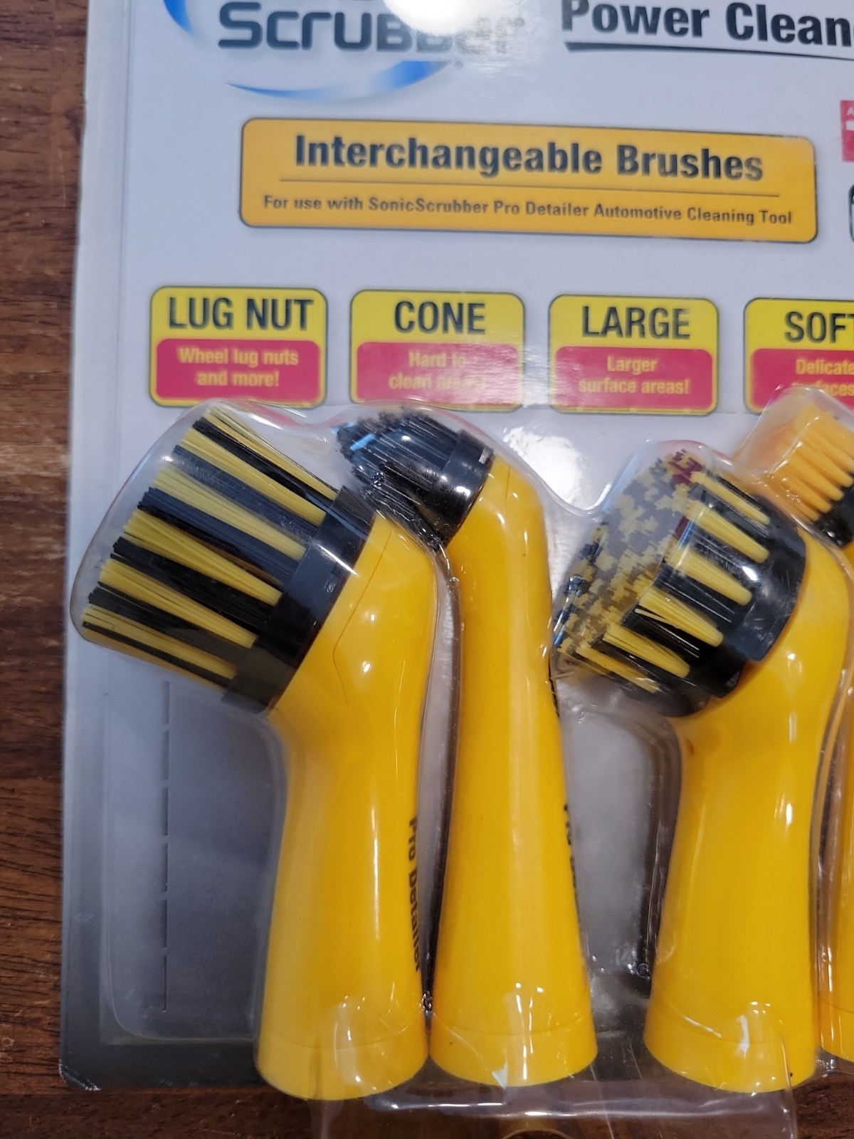 As Seen on TV Sonic Scrubber Pro Detailer Power Cleaner Interchangeable Brushes