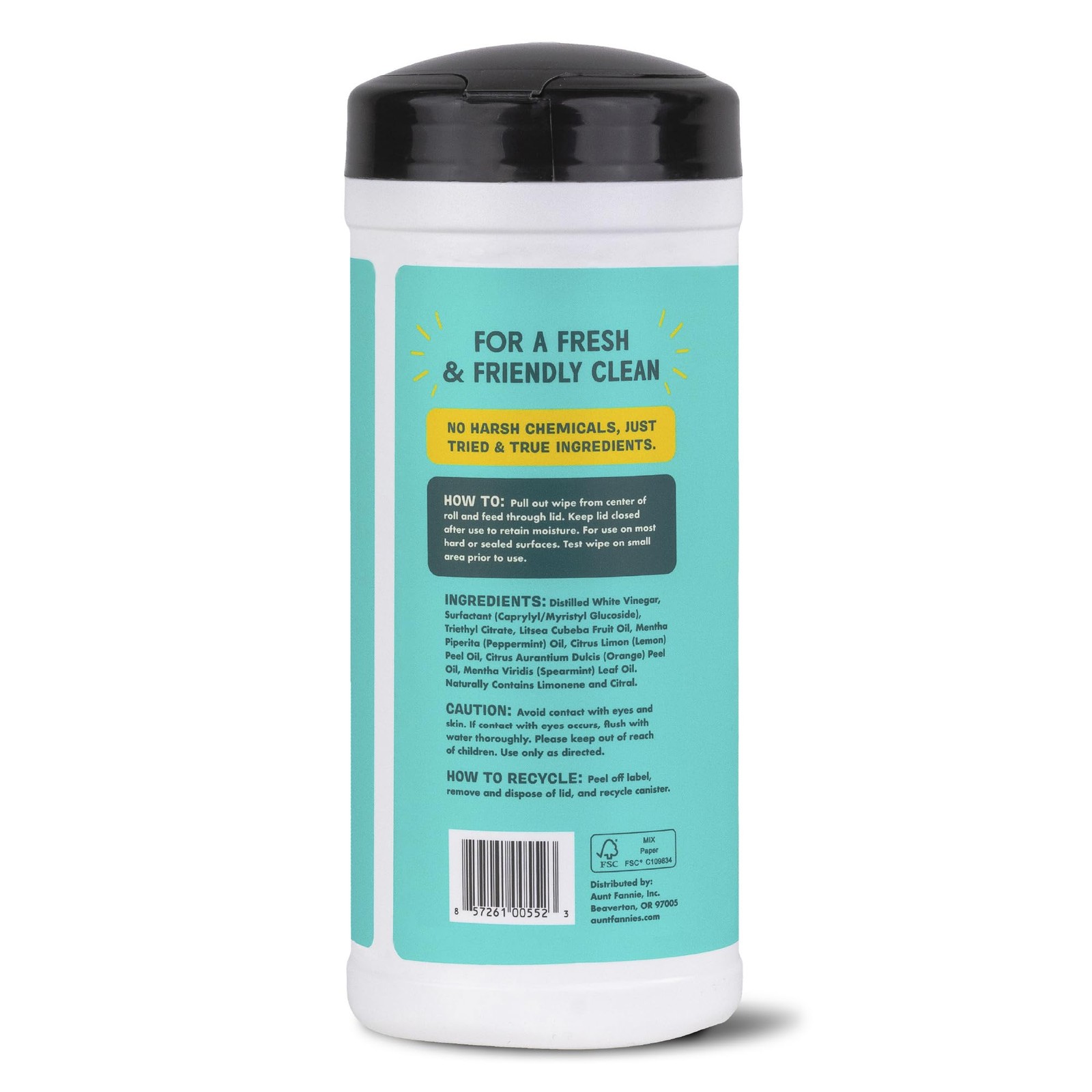 Aunt Fannie’s Natural Cleaning Vinegar 35 Count (Pack of 6), Bright Lemon
