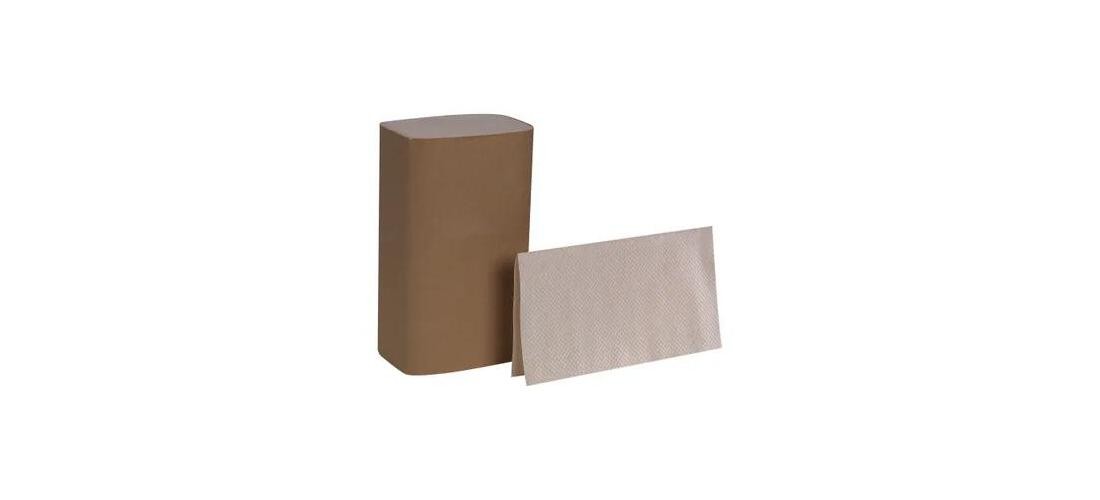 Brown S-Fold Recycled 3rd Party Paper Towel – pack of 16