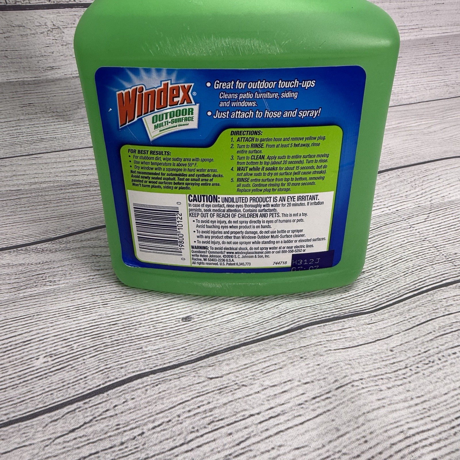Windex Outdoor Multi-Surface Cleaner Concentrate 32 oz Bottle Hose Attachment