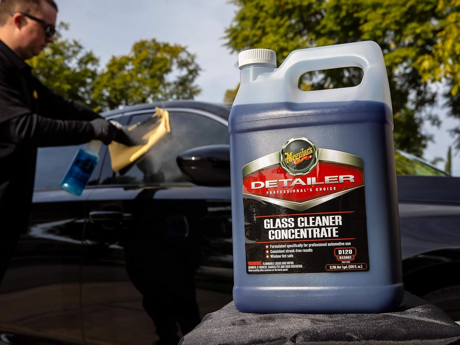 Meguiar’s Professional Glass Cleaner Concentrate, Car Glass Cleaner, Professiona
