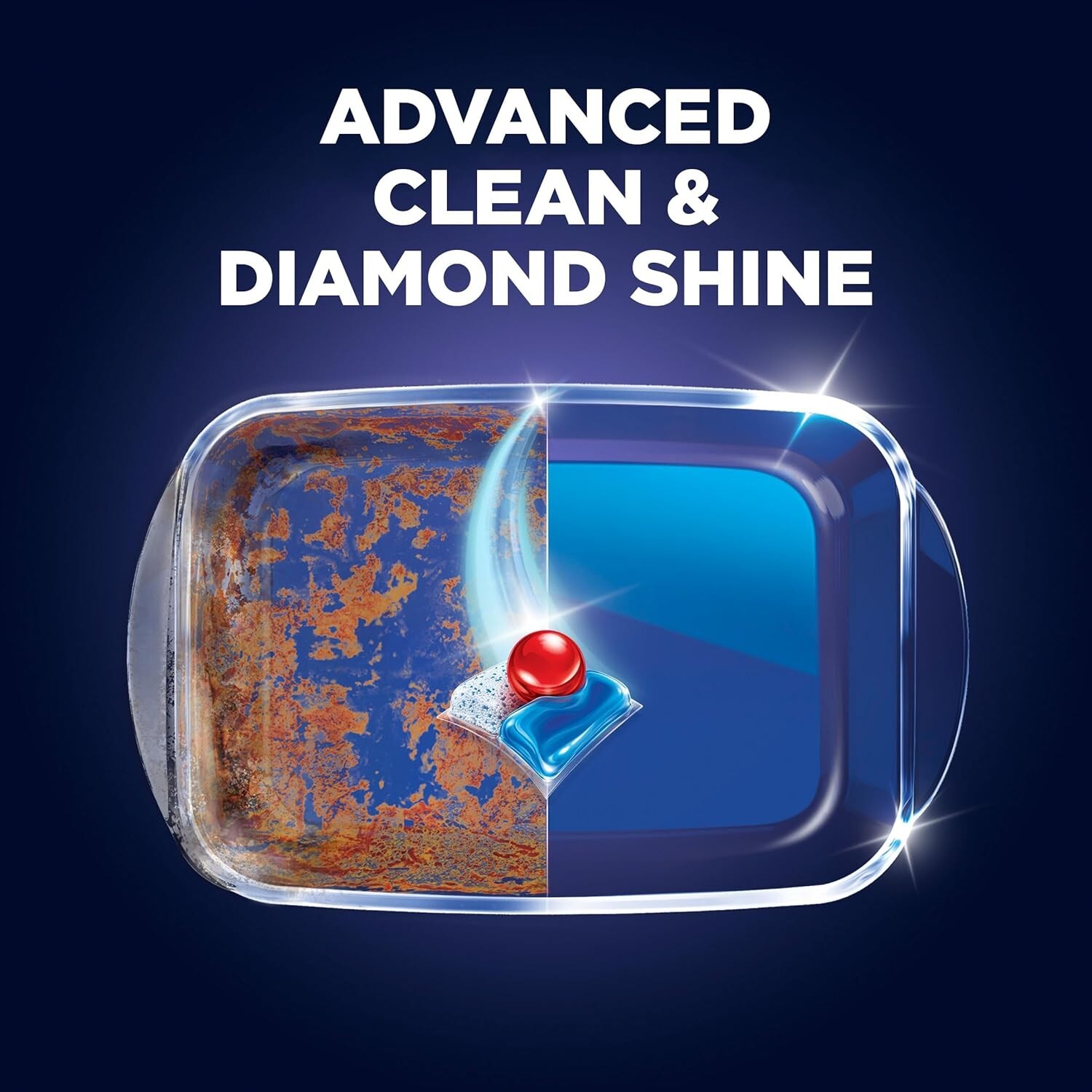 Powerful 70ct Quantum Infinity Shine Dishwasher Tablets – No Pre-Rinse Needed