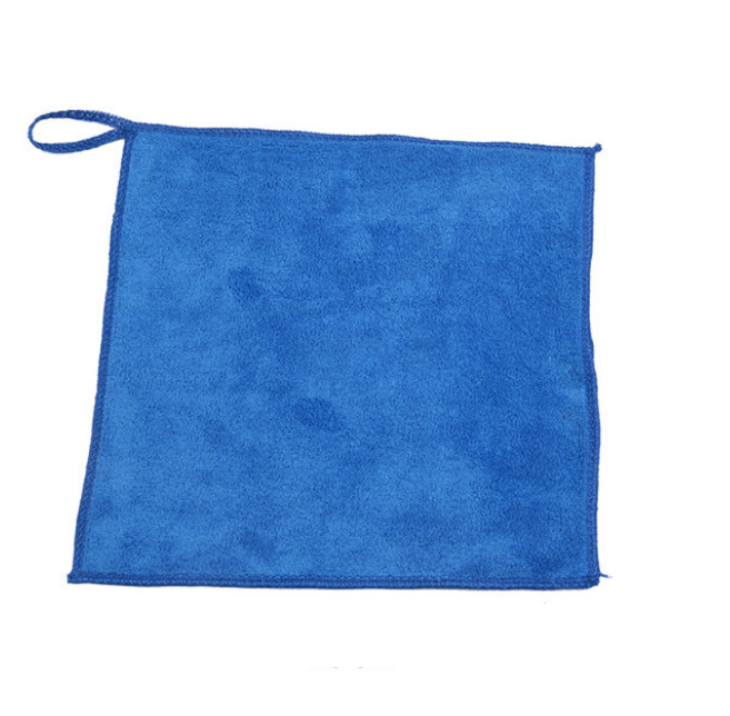 Blue small square towel Art gouache pen absorbent towel Paint wiping cloth