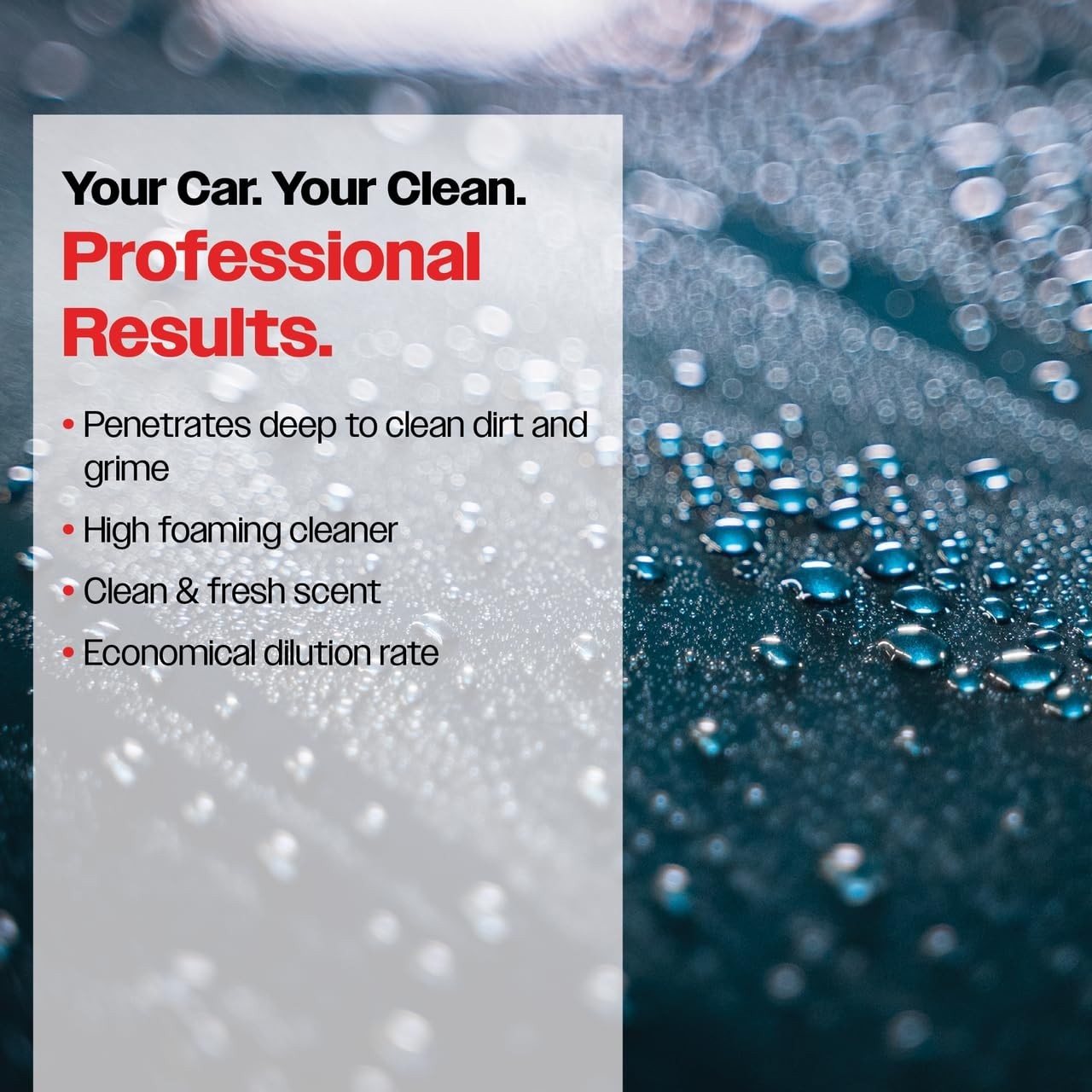 High-Foaming Car Wash Cleaner – 1 Gallon, Removes Dirt & Grime, Excellent Value