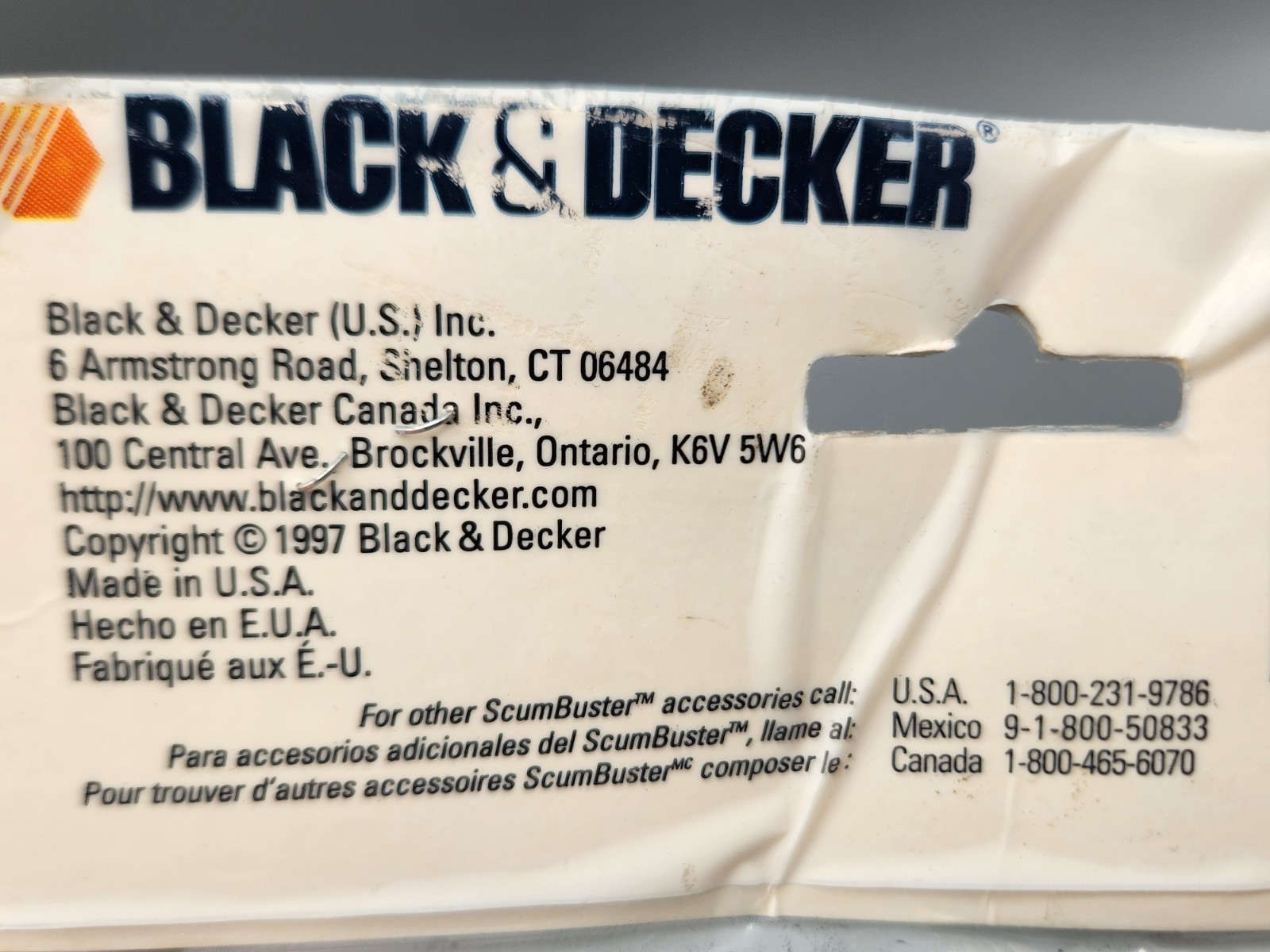 Black & Decker Scum Buster Refill Scrub Pads SBP4 (2 White & 2 Blue Pads) NEW!